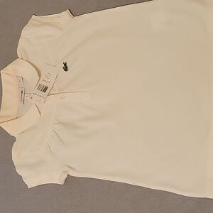 NWT Lacoste Ivory Girl's POLO Shirt Size 6A/6YR